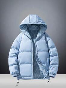 Men's Winter New Double-Sided Sports Thick Warm Jacket With Zipper And Pockets