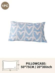 1pc/2pcs/4pcs Polyester Heart Pattern Pillowcase (Pillow Insert Not Included), Soft & Comfortable, Suitable For All Seasons - Multicolor - View 28