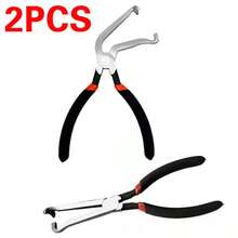 2pcs Elbow+Straight Head Disconnect Pliers For Automotive Electrical Connection - Black - View 9