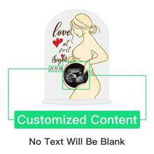 1 件超声波图片亚克力标志框套装，用于怀孕公告或婴儿出生装饰、婴儿洗礼装饰、家庭礼物、婴儿洗礼礼物