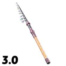 Lerutwis 1.8米-3.0米伸缩式钓竿，可选配渔轮，金属合金配件，碳纤维材质，多功能鲤鱼纺车竿，便携式旅行钓竿，钓鱼用具 - 彩色 - 查看 11