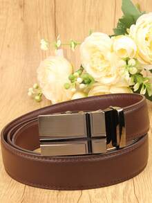 1 szt. męski pasek z automatyczną klamrą w kolorze czarnej kawy, modny pasek do garnituru biznesowego, pasek na wesele, prezent dla męża i ojca, pasek ze skóry PU w jednolitym kolorze, akcesoria na każdą porę roku, jesień i zimę, odpowiedni dla nastolatków, młodzieży, mężczyzn, na co dzień, na zewnątrz, do uprawiania sportu, na wakacje, na urodziny, na co dzień - Wielokolorowe - Zobacz 8