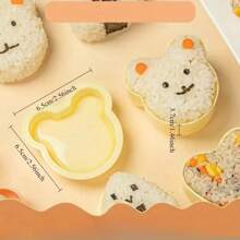 1 Set/50pcs Rice Ball Wrapping Bag, Cute Cartoon Triangle Sushi Bag, Bento Accessory And Sushi Making Mold