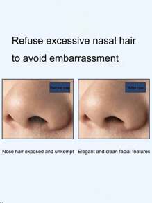 1/4 pieza(s) Recortador de pelo de nariz manual - Rotación de 360° para un uso fácil Experiencia de recorte cómoda y precisa Recorta fácilmente el cabello nasal de difícil acceso