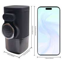 Cafetera portátil, aceite de café rico, máquina de café manual sin electricidad, cafetera de cápsulas y molida 2 en 1, tamaño compacto, ligera, adecuada para viajes, exteriores, hogar, dormitorio, oficina, uso en múltiples escenarios