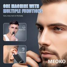 A Men's And Women's Ear And Nose Hair Trimming Scissors, Electric Nose Hair Trimmer, Rechargeable Eyebrow Shaping Nose Scraper, Nose Hair Trimming Scissors, Father's Day Gift