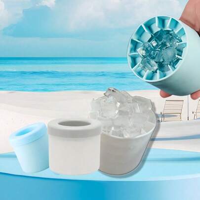 Chill In Style: Silicone Ice Cube Maker For Perfect Ice Balls – Quick Freeze, Space-Saving