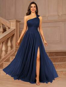 MOEVIO Women's Asymmetric , Birthday, Autumn - Navy Blue - View 7