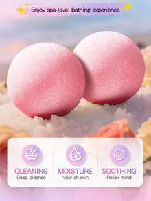 100g Rose Scented Bath Salts, Bath Bombs, Fragrant & Stress Relieving, Moisturizing For Body, Perfect Romantic Gift For Valentine's Day Or Christmas