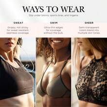 Cooks-Circle Body Grippy Sticky Seamless Covers, ReusableSelf Adhesive Silicone Pasties, Adhesive Nipple Covers For Women Cakes Silicone Nipple Covers - Self-Adhesive, Reusable Body Grips For Women, Sticky - Chocolate Brown - View 6