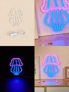 1個“let's Party” Led霓虹燈字母形狀,usb供電,適用於臥室牆面裝飾,節日派對婚禮裝飾 - 彩色 - 查看 8