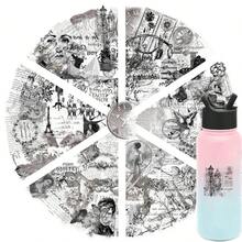 116 piezas Pegatinas de Clipart Vintage Graffiti, Pegatinas Impermeables de PET para Botellas de Agua, Portátiles, Scrapbooks, Patinetas Paquete de Pegatinas