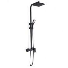 Shower System With Thermostat Shower Fitting Rain Shower Shower Shower Column Shower Set - 黑色 - 查看 3