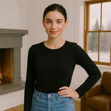 Women Sports Sweatshirts - Black - View 1