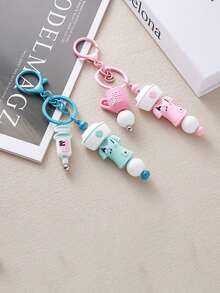 Cute Doctor & Nurse Keychain, Cartoon Soft Silicone Texture, Perfect Gift For Nurses Bag Charms Car Accessories Teacher Friend Sister Gift Ideas