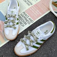 Adidas Originals SAMBA OG Women's Casual Sneakers, 2026 New Arrivals, Sports Lifestyle Shoes, Classic Trainers JS1352 - White - View 5