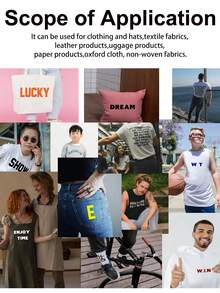 多色 3D 厚热转印乙烯基数字和字母贴纸，个性化厚 TPU 热压补丁，服装热转印乙烯基贴花，适用于 T 恤、牛仔裤、连帽衫、手提包