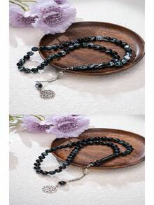 45 颗 Tassili Hasbiya 穆斯林祈祷珠手链，水晶 Misbaha - 彩色 - 查看 8