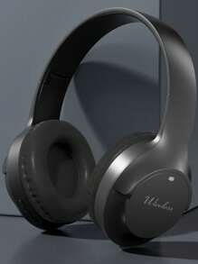 سماعات رأس لاسلكية قابلة للطي بتغطية كاملة للأذن، صوت عالي الجودة مع جودة صوت عميقة، عمر بطارية طويل للغاية، هدية مناسبة وتصنيف الأكثر مبيعًا، متوافقة مع الهواتف الذكية، مزودة بميكروفون، انخفاض في زمن التأخير