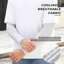 3 Pairs Arm Sleeves, Sun Protection Sleeves UV Sun Protection Arm Sleeves - Compression Arm Sleeve, UV Arm Sleeves Men, Women - Golf Cooling Sleeves Golf Sleeves For Sun Protection For Men 1-2pairs