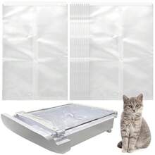 Cat Litter Bags Compatible With Petsnowy Snow+ Cat Litter Box, 90 Pcs Self-Locking Waste Drawer Liners - Multicolor - View 1