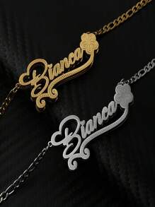 Colar Personalizado com Borboleta e Coração com Nome, Personalize o Seu Nome, Material de Aço Inoxidável, Design Exclusivo, Elegância da Moda, Versátil, Atraente; Colar Figareo Personalizado, Design Fashion Europeu e Americano de Hip Hop, Inclui Colar com Letra em Ondas Corroídas, Acompanha Caixa de Presente Sofisticada de Alta Qualidade, Adequado para Uso Diário e Festa, Ótimo para Casamentos, Presente Ideal para Namorada, Amigos, Perfeito para Dia dos Namorados, Dia das Mães