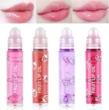 AOOWU 6 Pcs Hydrating Lip Oil Set, Fruit-Flavored Plumping, Long Lasting Glow Balm Care, Transparent Moisturizing No-Sticky Gloss(Peaches, Orange, Avocado, Strawberry, Grape, Cherry), 19.0 Ml - 4 PCS - 查看 13