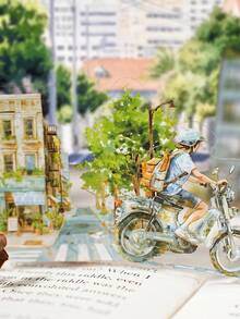 15 件 PET 复古 DIY 笔记本装饰贴纸，生活观察日记系列，适用于礼物、办公室、家庭、标记、标签、教室、娱乐玩具、学生计划器、创意复古卡片制作、DIY 装饰贴纸、用于学校用品、返校