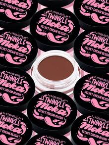 MISSLYN 1pc Shiny Mocha Velvet Blush Cream, Cream-To-Powder, Buildable Color, High Pigment, Lightweight Formula, Long-Lasting Normal Finish, Cheek Makeup, Party Look, Y2K Beauty, Valentine's Day Gift - #9 CARAMEL - View 4