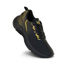Sports Shoes + Watch + Infily Socks For The Gym Walking Running - Black and Gold - View 5