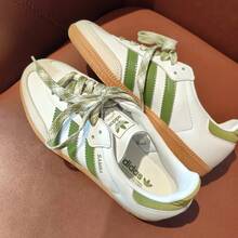 Adidas Originals SAMBA OG Women's Casual Sneakers, 2026 New Arrivals, Sports Lifestyle Shoes, Classic Trainers JS1352 - White - View 9