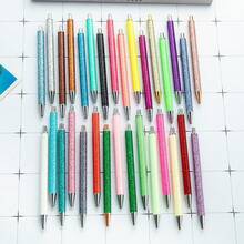 Push Button Gold Powder Ball Point Pen, Metallic Ballpoint Pen For Office & Student, Gift Stationery - Multicolor - View 1