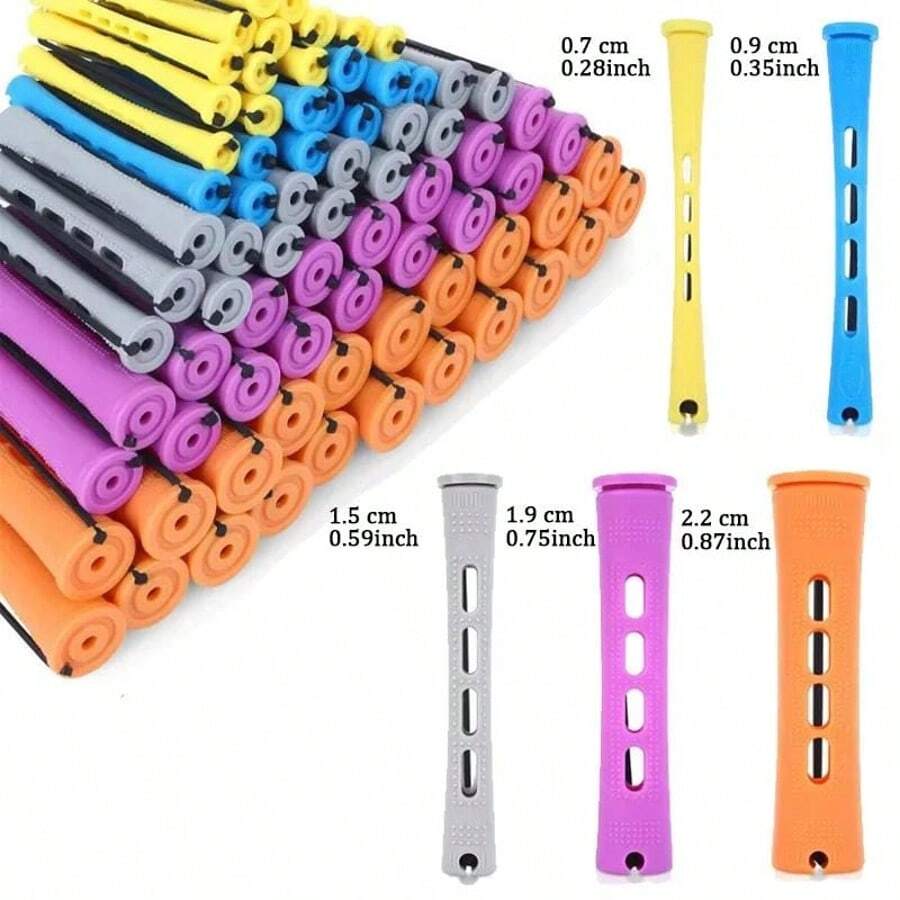 10 Stücke Dauerwellen-Stäbe - Natürliche Wellen & Locken mit 4 Größen an Haarwicklern erstellen - Perfekt für DIY Frisuren & Styling von langem, mittlerem & kurzem Haar (Lila), Reise-Urlaubsartikel, Haarschmuck für Frauen, Lockiges Haar, Haarwickler, Haarkräusler, Hitzefrei Locken, Hitzefrei Locken, Haarwickler, Locken, Haarlocken, Haarwickler, Lockige Haarstyling-Tools, Haare, Reise, Haarpflege, Haarwerkzeuge, Haarsachen, Friseur, Friseur-Zubehör, Friseursalon, Friseurausrüstung