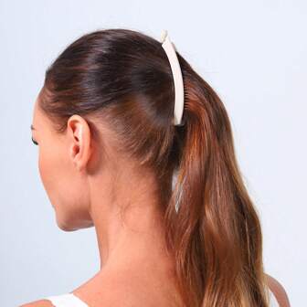 1 pieza Pinza para el cabello de mujer de alta calidad con acabado mate en forma de plátano y pinza de pelo vintage, accesorio de cabello simple y elegante adecuado para uso diario, pinzas para el cabello, pasadores de cabello, clips para el cabello, deslizadores de cabello, barretas de cabello