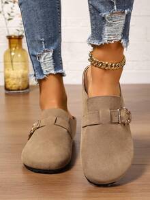 Elegant Women's Slip-On Mule Sandals, High-Grade, Versatile, Casual, Spring/Summer 2025 New Arrival
