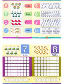 16-seitiges spanisches Malbuch und Schreibheft, mit Training zur Erkennung und zum Nachspuren von Groß- und Kleinbuchstaben. Erlernen Sie Kindergarten-Buchstaben A-Z durch Malaktivitäten, um die Buchstabenerinnerung und die Hand-Augen-Koordination zu verbessern. Schulmaterial, Geburtstagsgeschenke, Weihnachten, Neujahr.