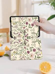 A Kindle Case With European Floral Botanical Images, Fits Kindle Paperwhite (12th Gen) 2024 , Kindle (11th Gen) 2021 , Kindle (11th Gen) 2022 , Kindle (10th Gen) 2019 , Supports Auto Wake / Hibernate, Drop-Proof On All Four Corners, Convenient And Lightweight, Romantic Gifts