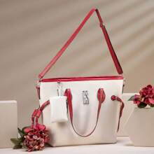 Gaby Show Women's Fashion Glamorous Bag Premium Line Chic Satin Lining + Coin Purse