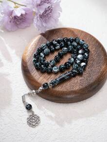 45 颗 Tassili Hasbiya 穆斯林祈祷珠手链，水晶 Misbaha - 彩色 - 查看 9