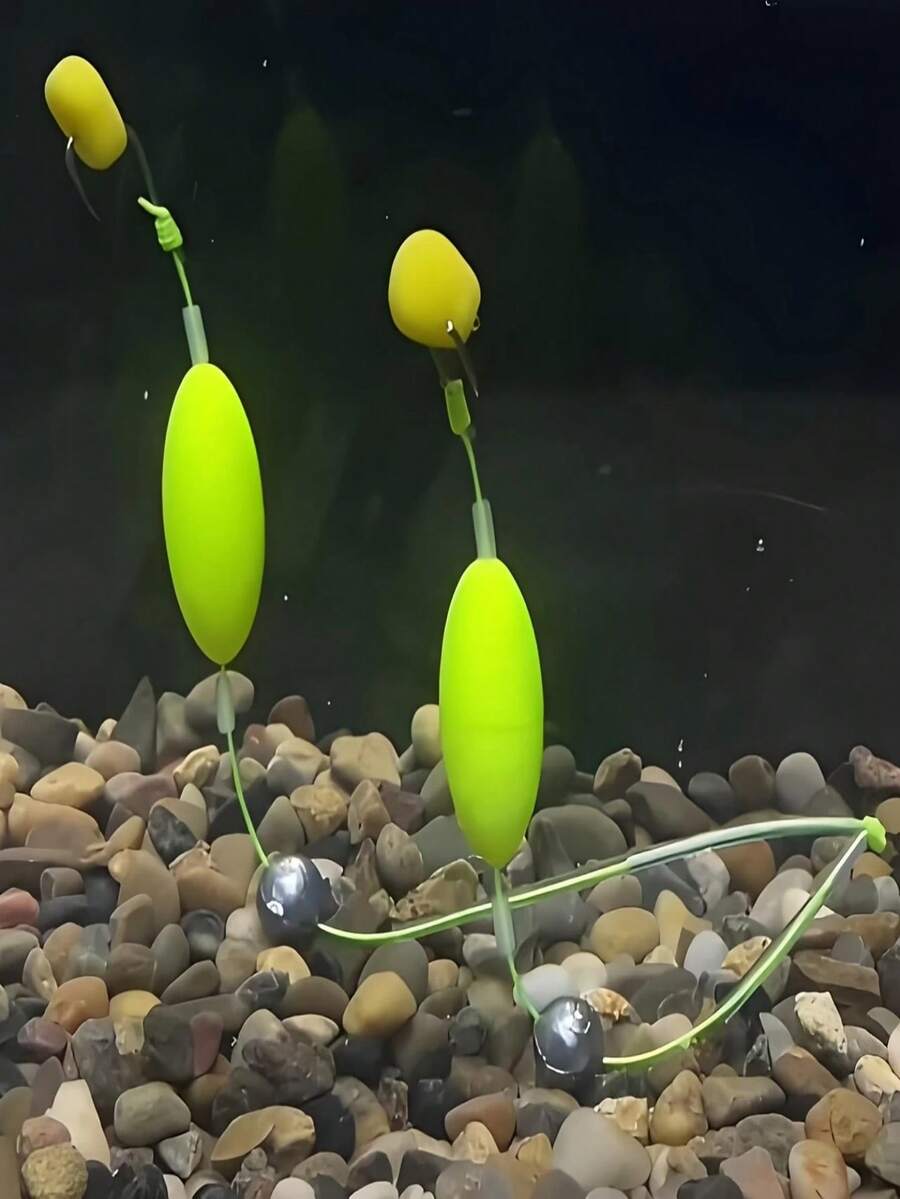 2 件套防污双钩钓组：适用于欧洲鲤鱼垂钓，可绕过杂草、岩石和淤泥