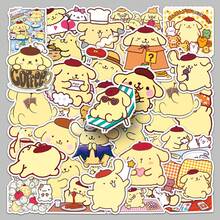 50PCS Sanrio Pudding Dog Cartoon Cute Stickers Funny Decals Kids DIY Decoration Skateboard Phone Laptop Bike Fridge PVC Waterproof Graffiti Toys - Multicolor - View 2