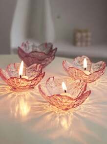 1 قطعة/3 قطع من حاملات الشموع الزجاجية الزخرفية الفنية، حاملات شموع زهور الكرز، حاملات شموع زهرية، حاملات شموع مركزية لطاولة الحفلات والطعام، ديكور طاولة الزفاف، حاملات شموع لطاولة الطعام والزفاف والحفلات وديكور المنزل (الشموع غير مشمولة)