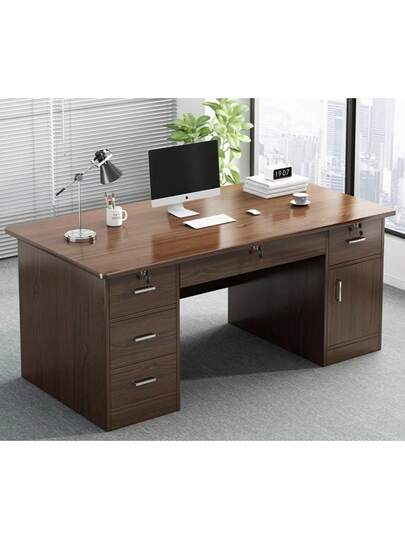 Ejecutivo Para Oficina Sencillo Madera Con Cajones 140cm