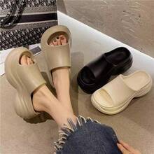 Women Platforms & Wedge Sandals - 卡其 - 查看 4