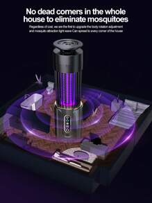 Powerful Electric Mosquito Killer, Efficient Indoor Mosquito Killer, Dual-Purpose Night Light And Mosquito Killer, Portable Electric Mosquito Killer, Mosquito Trap, Purple Light, Can Be Hung Or Placed On The Table, Suitable For Home Use And Outdoor Activities, USB Powered