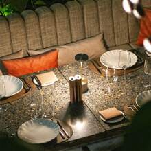 NetHong LED Cordless Touch Desk Lamp Rechargeable Dimmable Bar Table Night Light Decor - Gold - View 8