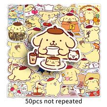 50PCS Sanrio Pudding Dog Cartoon Cute Stickers Funny Decals Kids DIY Decoration Skateboard Phone Laptop Bike Fridge PVC Waterproof Graffiti Toys - Multicolor - View 7