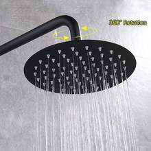 YUNRUX Rain Shower Shower System Shower Fitting Shower Set Antique Retro Nostalgia Black - Black - View 7