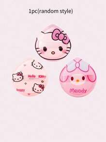 Sanrio 1pc/2pcs/4pcs/12pcs Hello Kitty Pink Girl Series Makeup Brush Set, KT Puff, Folding Double-Way Mirror, Handheld Mirror, Makeup Brush, Washing Hair Band, Bang Clip, Air Cushion Comb, Suitable For Beach Vacation, Camping Trip, Backpacking Europe, Holiday Gift Guide, Can Be Used As Mother's Day And Graduation Season Gifts