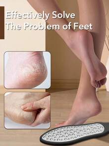 ANDVICTORY 1pc Double Sided Pedicure Tool Professional Foot File Callus Remover Rasp Scrubber For Dead Skin Heel Used On Wet And Dry Feet - Black - View 4